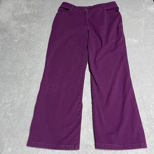 St. John Purple Ankle Cropped Pants